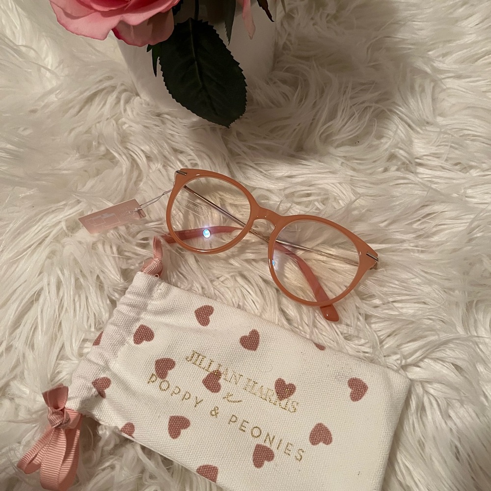 Jilly Box 💗 Poppy and Peonies Blue Light Glasses